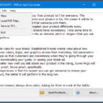 VovSoft PDF to Text Converter